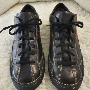 Mens Born Tri-Tone Leather Oxfords Size 10
